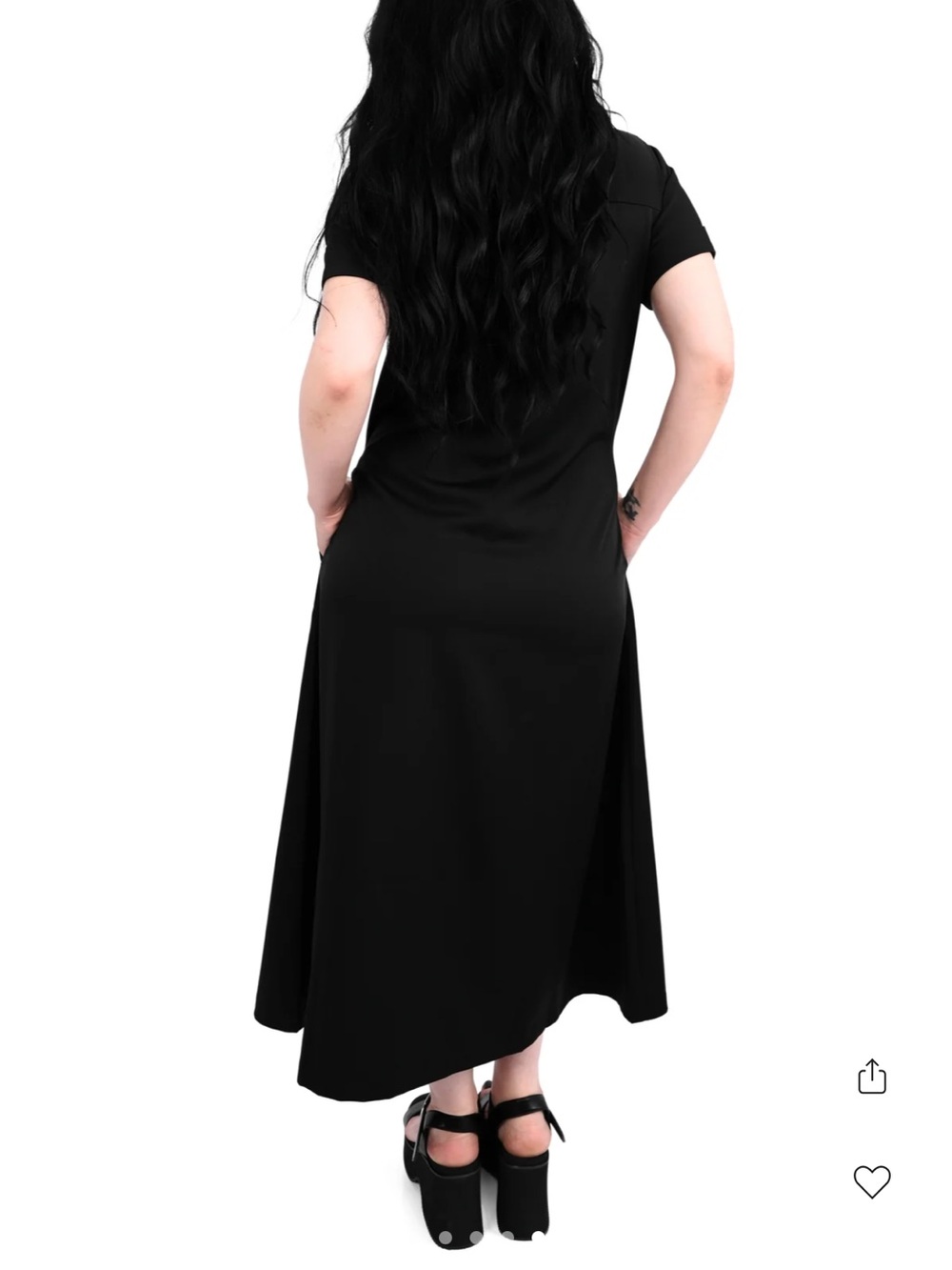 Foxblood Merlina Black Button-Front Shirt Dress - Women size small - Picture 5 of 12